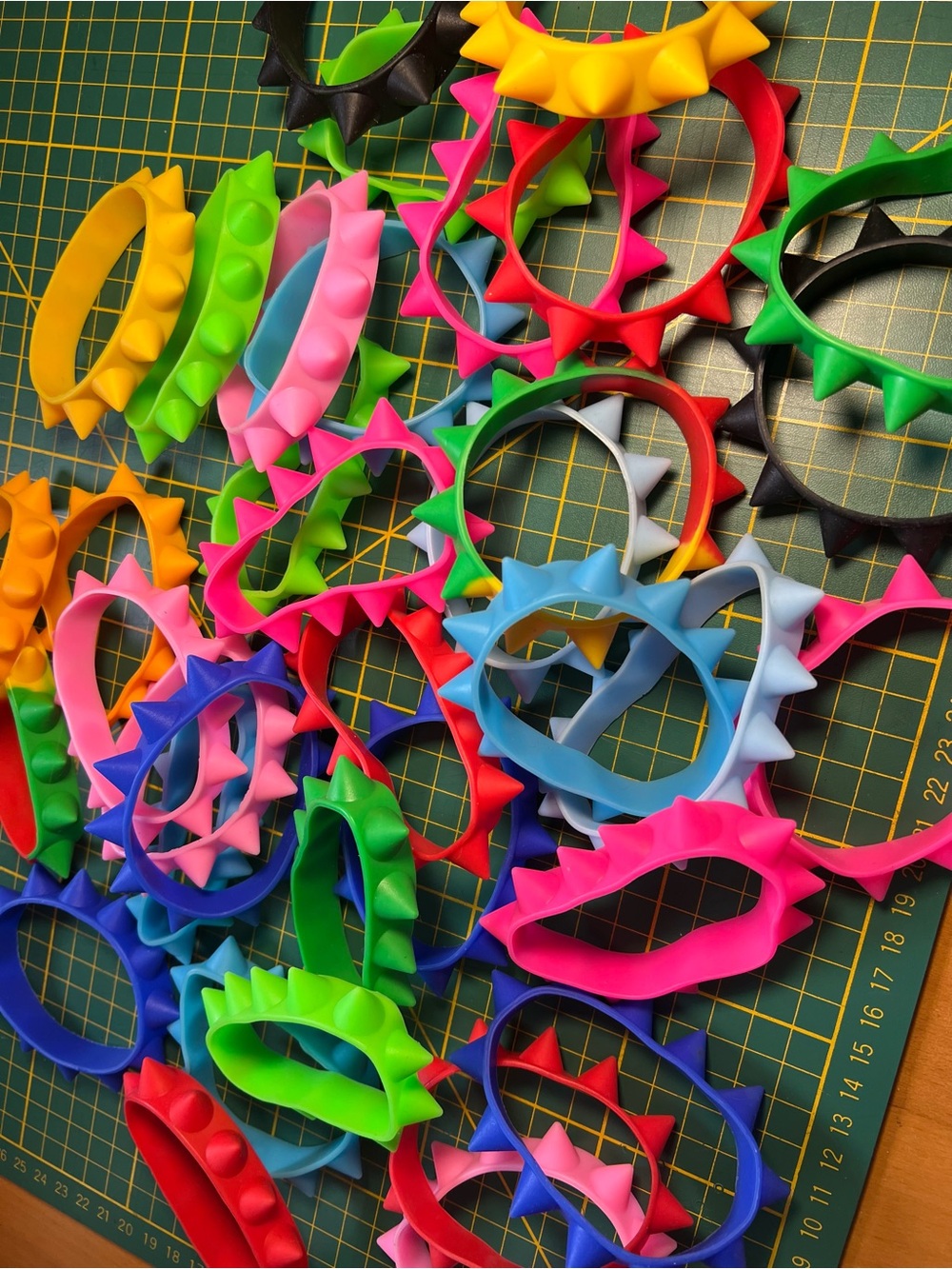 NovocentoNovantanove silicone spiked bracelets 2 pack